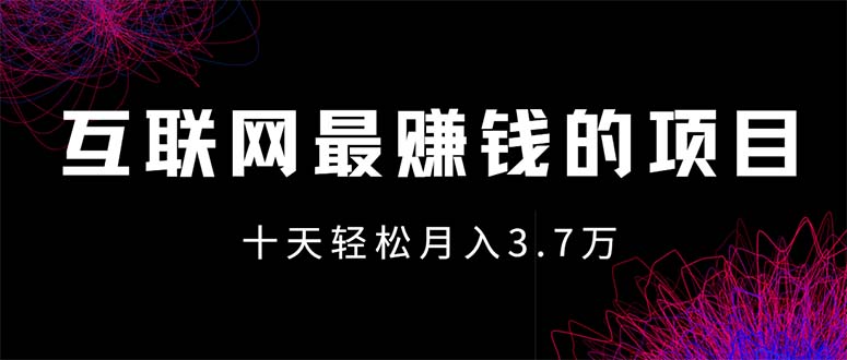 (12396期)互联网最赚钱的项目没有之一,轻松月入7万+,团队最新项目-聊项目