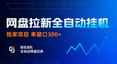 网盘拉新全自动挂G,独家项目,全自动运行完成拉新做任务,单窗口3张+【揭秘】-聊项目