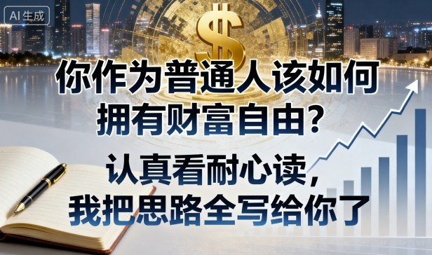 付费文章:你作为普通人该如何拥有财富自由?认真看耐心读,我把思路全写给你了-聊项目