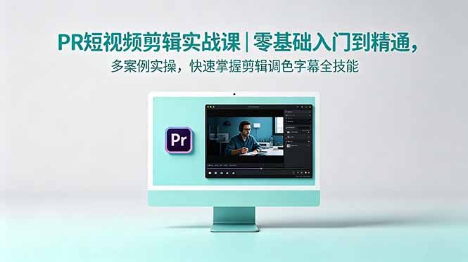 PR短视频剪辑实战课|零基础入门到精通,多案例实操,快速掌握剪辑调色字幕全技能-聊项目