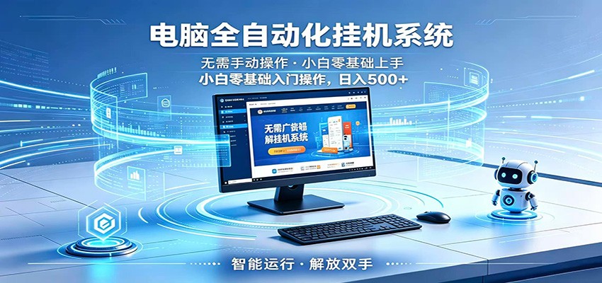 智能广告挂机无需值守,小白上手轻松实现每日增收-聊项目