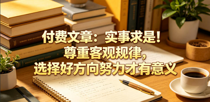付费文章:实事求是!尊重客观规律,选择好方向努力才有意义-聊项目