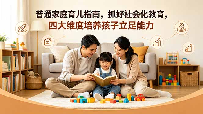 付费文章:普通家庭育儿指南,抓好社会化教育,四大维度培养孩子立足能力-聊项目