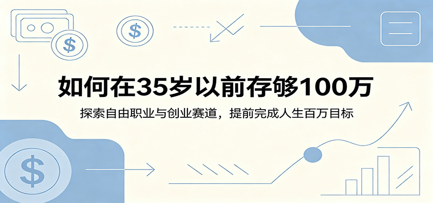 如何在35岁以前存够100万:探索自由职业与创业赛道,提前完成人生百万目标-聊项目