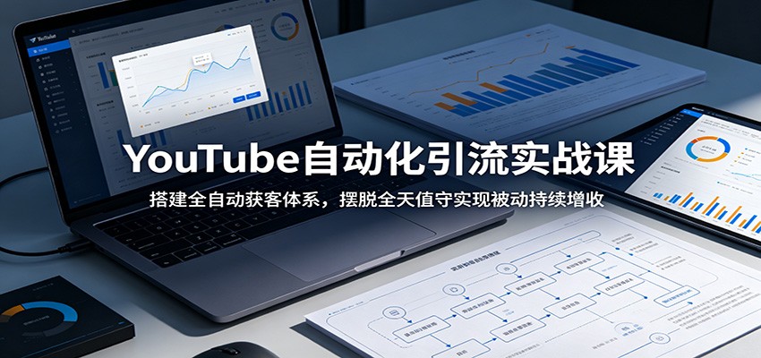 YouTube自动化引流实战课:搭建全自动获客体系,摆脱全天值守实现被动持续增收-聊项目