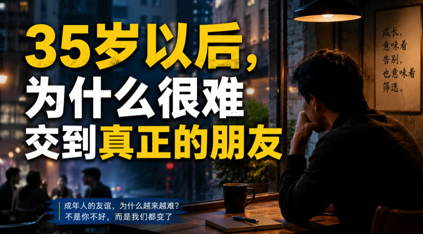 付费文章:35岁以后,为什么很难交到真正的朋友-聊项目