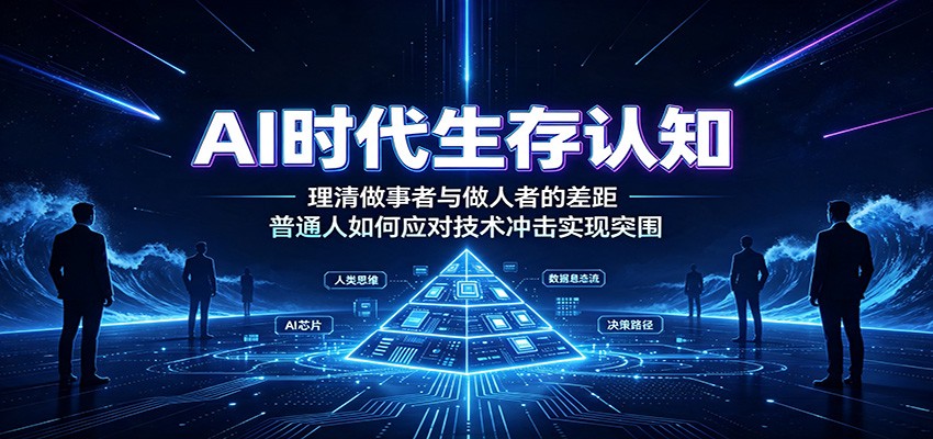 AI时代生存认知:理清做事者与做人者的差距,普通人如何应对技术冲击实现突围-聊项目