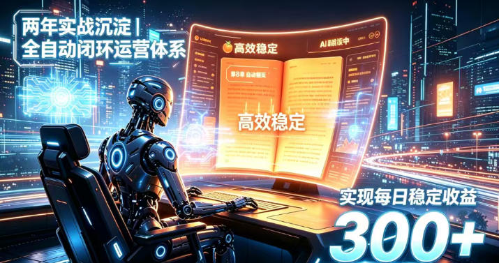 两年实战沉淀｜全自动闭环运营体系，实现每日稳定收益300+【揭秘】-聊项目