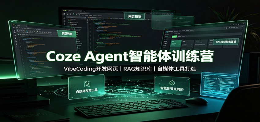 Coze Agent智能体训练营：VibeCoding开发网页，RAG知识库，自媒体工具打造-聊项目