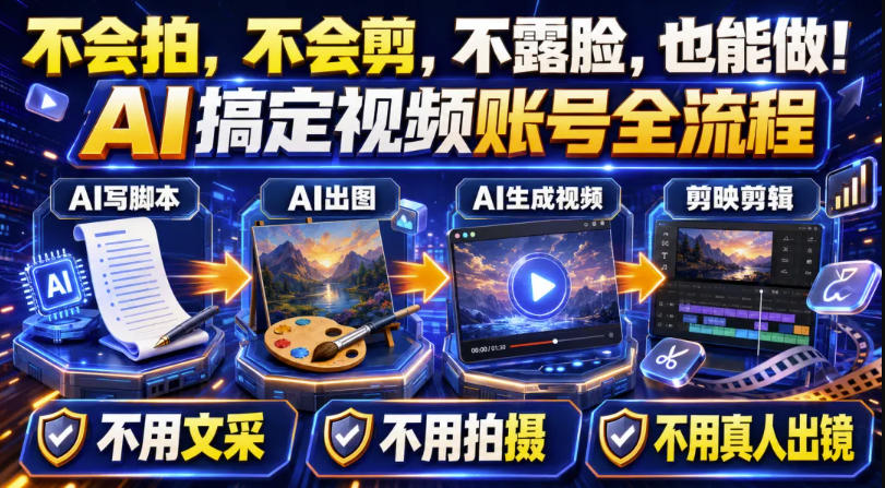 AI短视频起号实战项目，用AI做视频起号，45天涨粉12W，一条广告8.5k，广告接到手软，引流、变现两不误！-聊项目