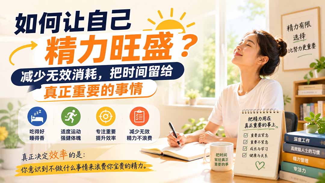 付费文章:如何让自己精力旺盛?减少无效消耗,把时间留给真正重要的事情-聊项目
