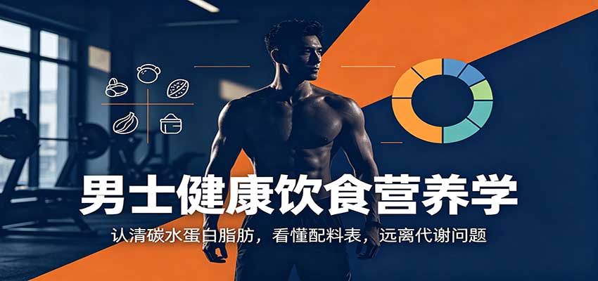 男士健康饮食营养学:认清碳水蛋白脂肪,看懂配料表,远离代谢问题-聊项目