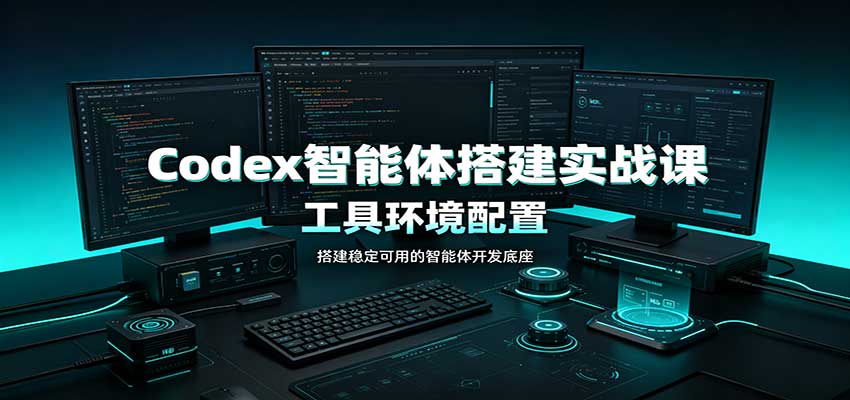 Codex智能体搭建实战课：工具环境配置，自定义技能开发，多业务自动化教学-聊项目