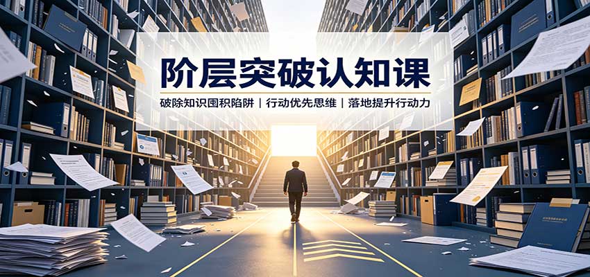 阶层突破认知课：破除知识囤积陷阱，行动优先思维，落地提升行动力-聊项目