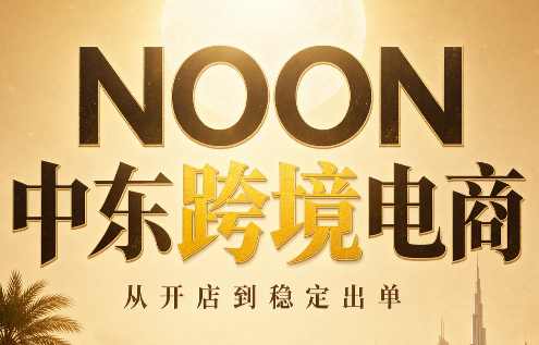NOON中东跨境电商：从开店到稳定出单(更新2026)-聊项目