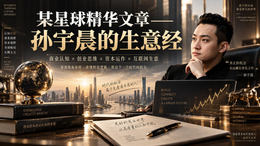 某星球精华文章——孙宇晨的生意经-聊项目