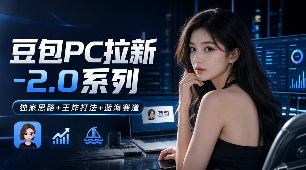 豆包PC拉新2.0系列-独家思路+王炸打法+蓝海赛道-聊项目
