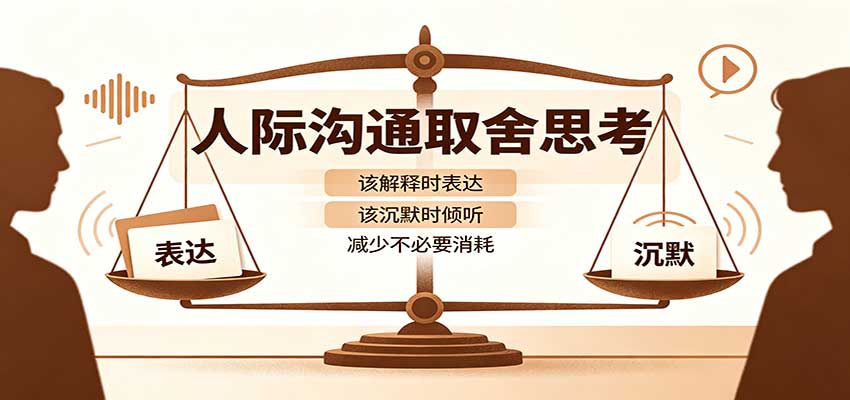 人际沟通取舍思考：分清解释与沉默边界，拿捏职场生活沟通分寸减少情绪内耗-聊项目