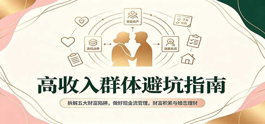 高收入群体避坑指南：拆解五大财富陷阱，做好现金流管理，财富积累与婚恋理财-聊项目