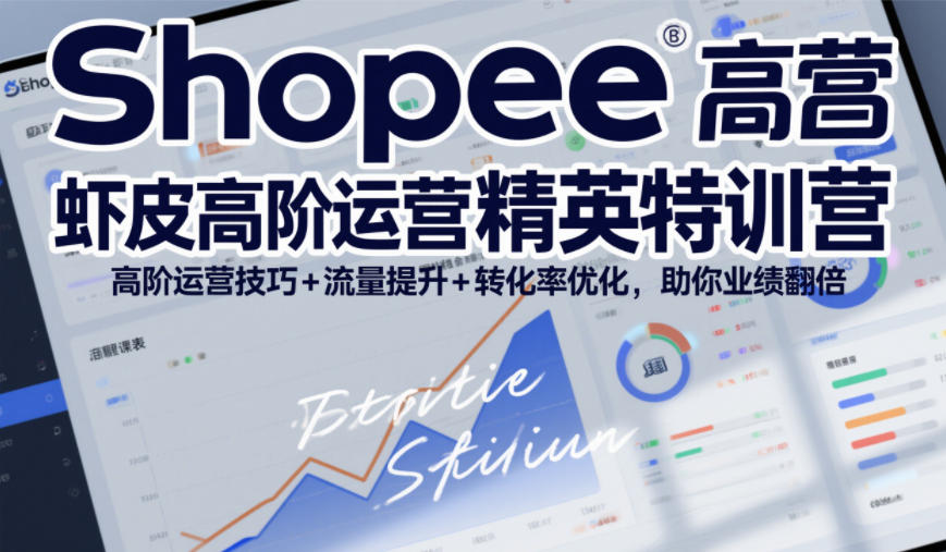 Shopee虾皮高阶运营精英特训营,高阶运营技巧+流量提升+转化率优化,助你业绩翻倍(更新26年9月)-聊项目
