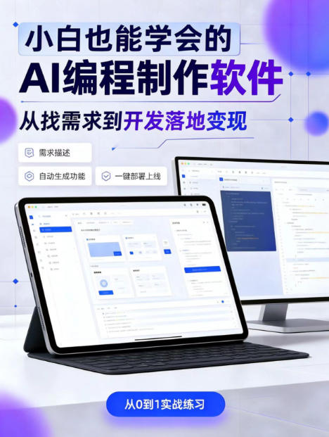 手把手教会你ai编程制作软件到变现全路径,零基础小白轻松上手,从找需求到开发落地变现【揭秘】-聊项目