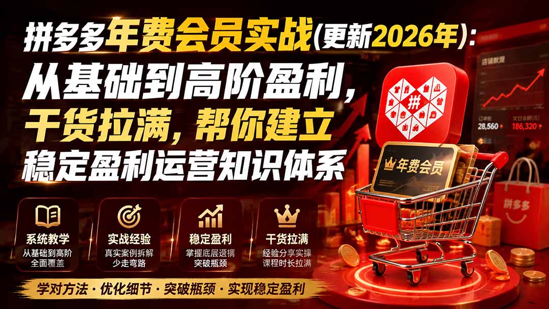 拼多多年费会员实战(更新1012-聊项目