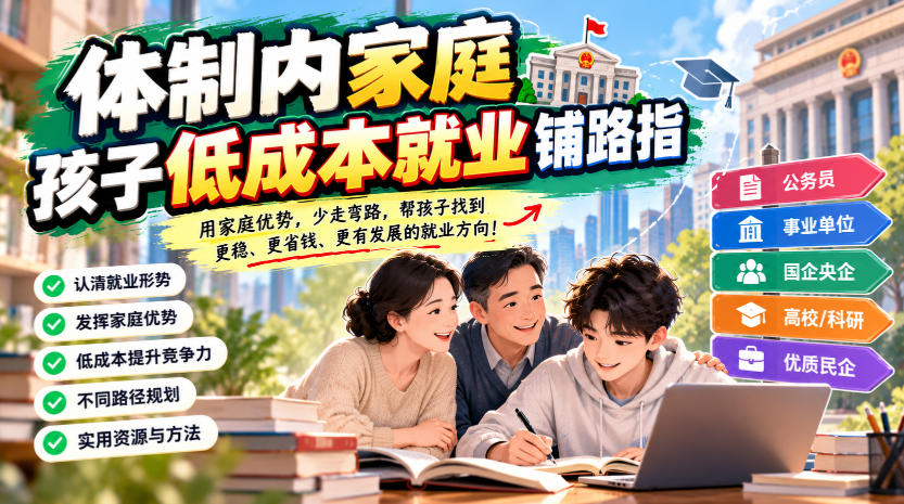 某公众号付费文章：体制内家庭，孩子低成本就业铺路指-聊项目